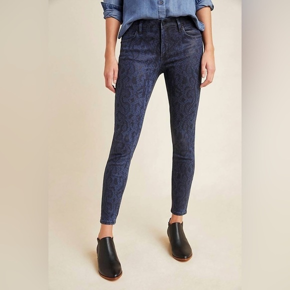 Joe's Jeans Denim - NWT Joe's Jeans Python/ Snake Indigo Charlie High Rise Skinny Ankle Jeans